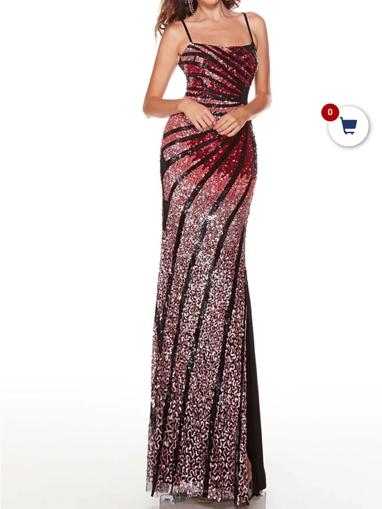 Alyce Paris Dresses & Skirts - Sequin Ombre Formal Dress — Pink & Black, Size 16